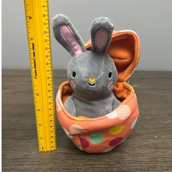 Easter Bunny Plush Egg w/‎ Bunny Surprise 8" - Picture 4 of 4